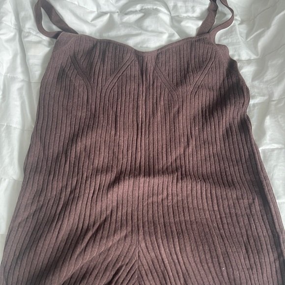 Splendid Brown Ribbed Intimate onesie - Picture 1 of 3